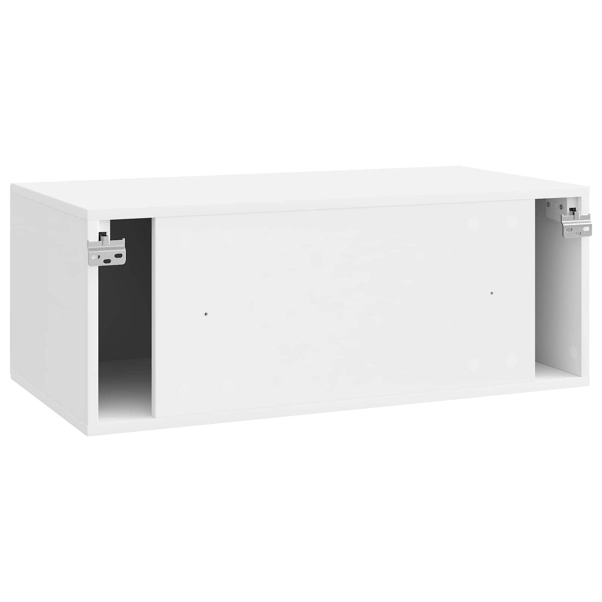 Wandmontierter TV-Schrank Hochglanz Weiß 78,5 x 41 x 30 cm
