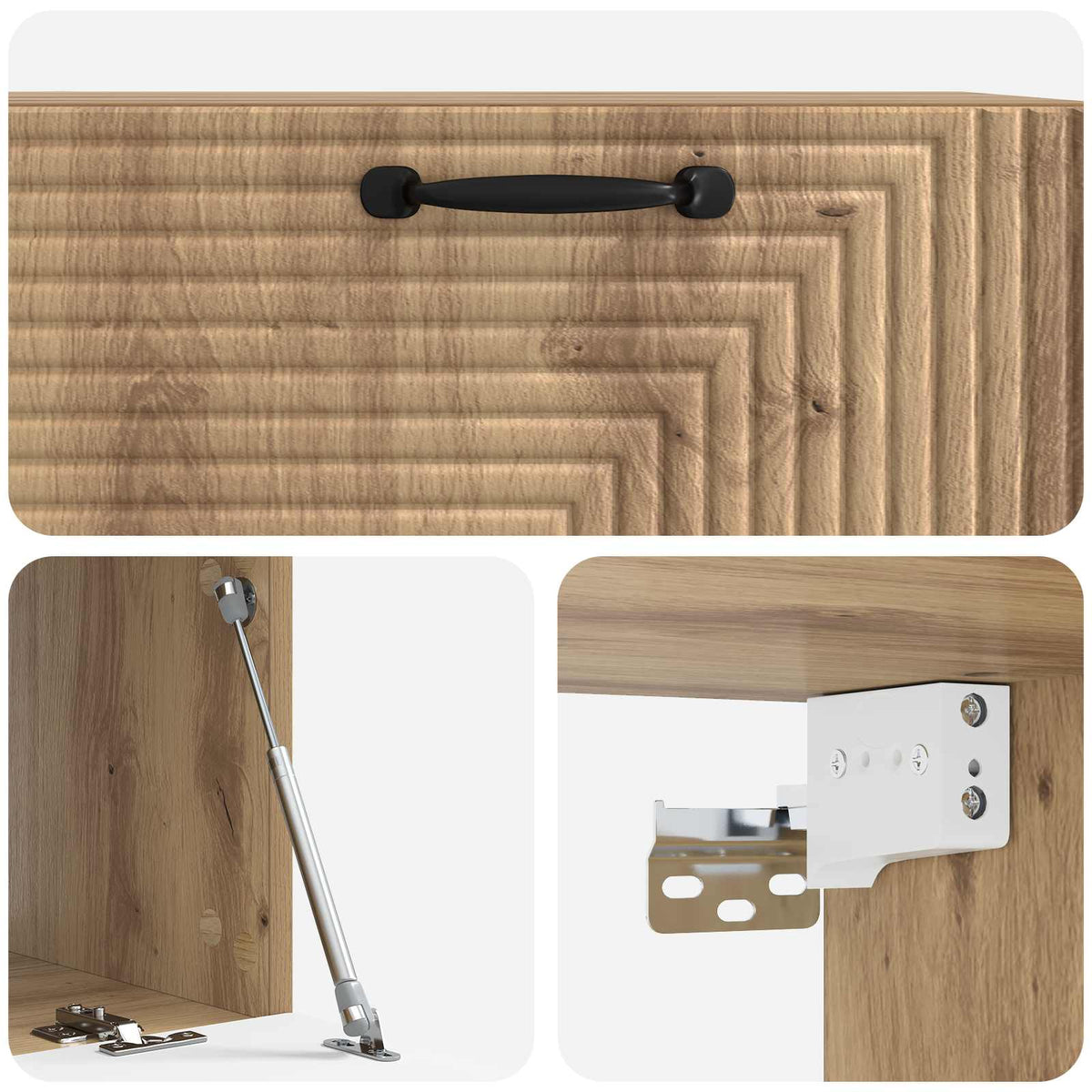 Wandmontierter TV-Schrank 78,5 x 41 x 30 cm Artisan-Eiche
