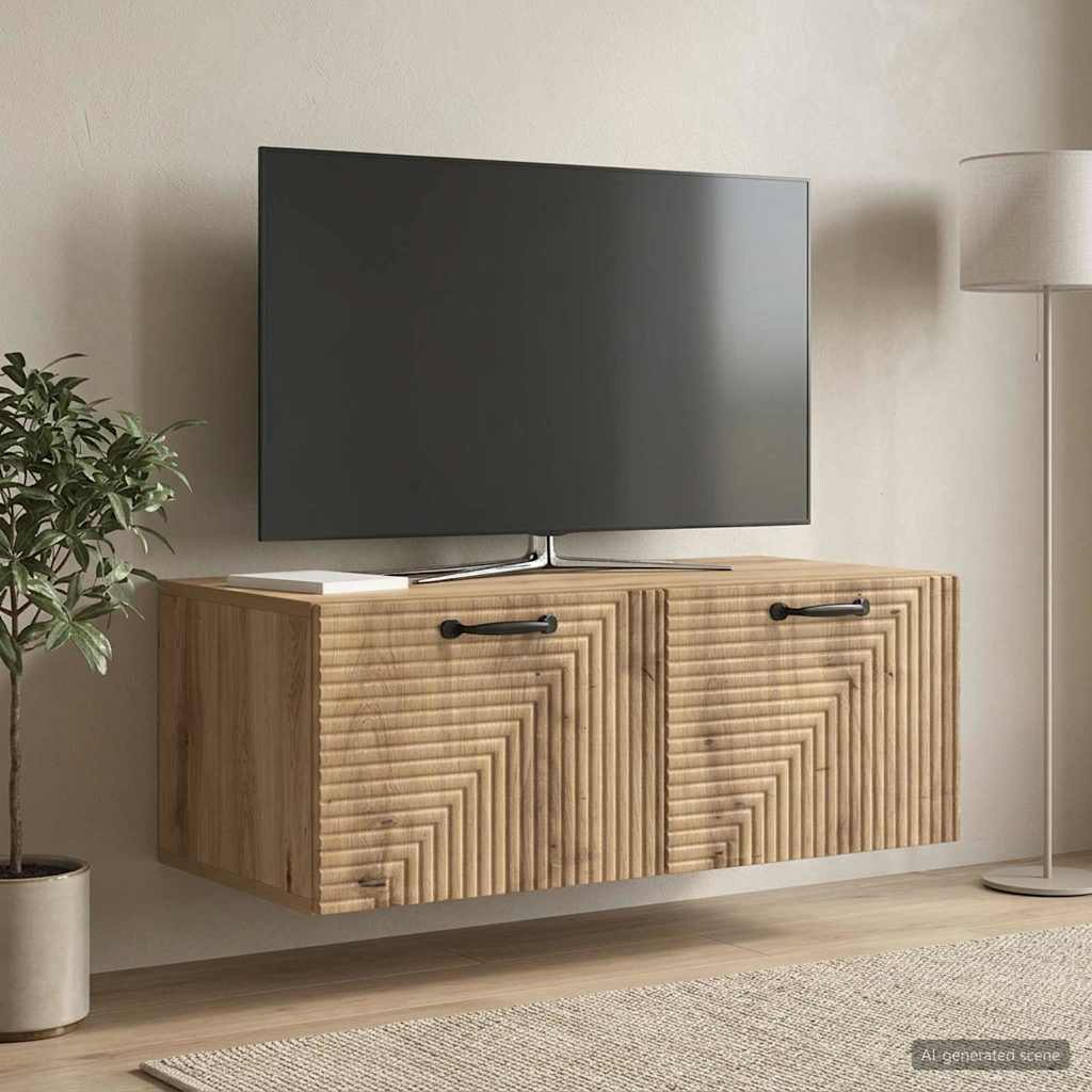 Wandmontierter TV-Schrank 78,5 x 41 x 30 cm Artisan-Eiche