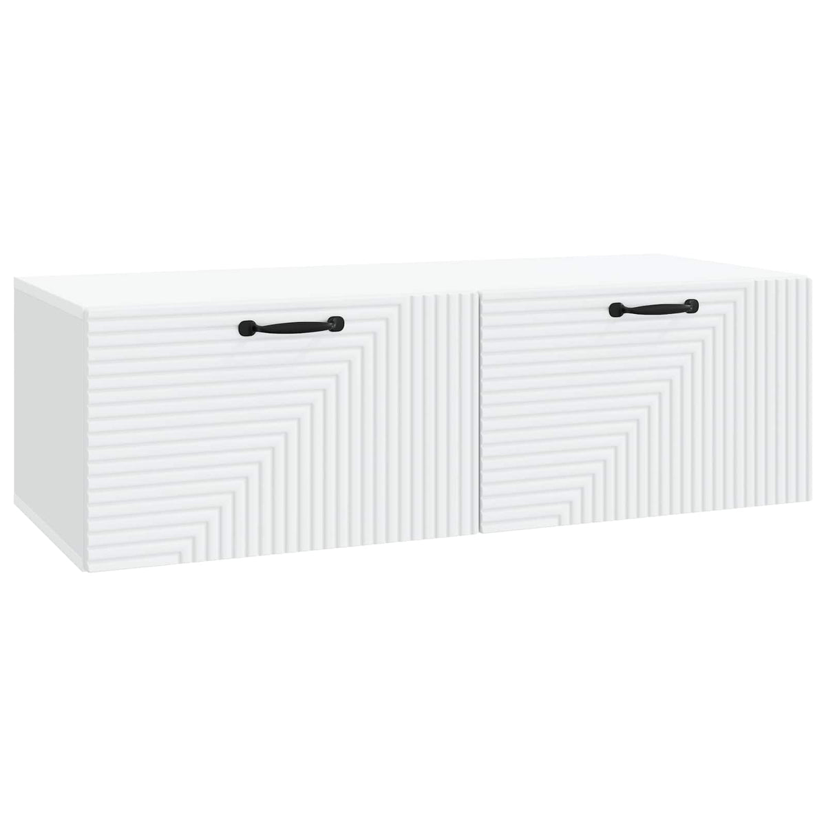 Wandmontierter TV-Schrank Weiß 98 x 41 x 30 cm Holzwerkstoff