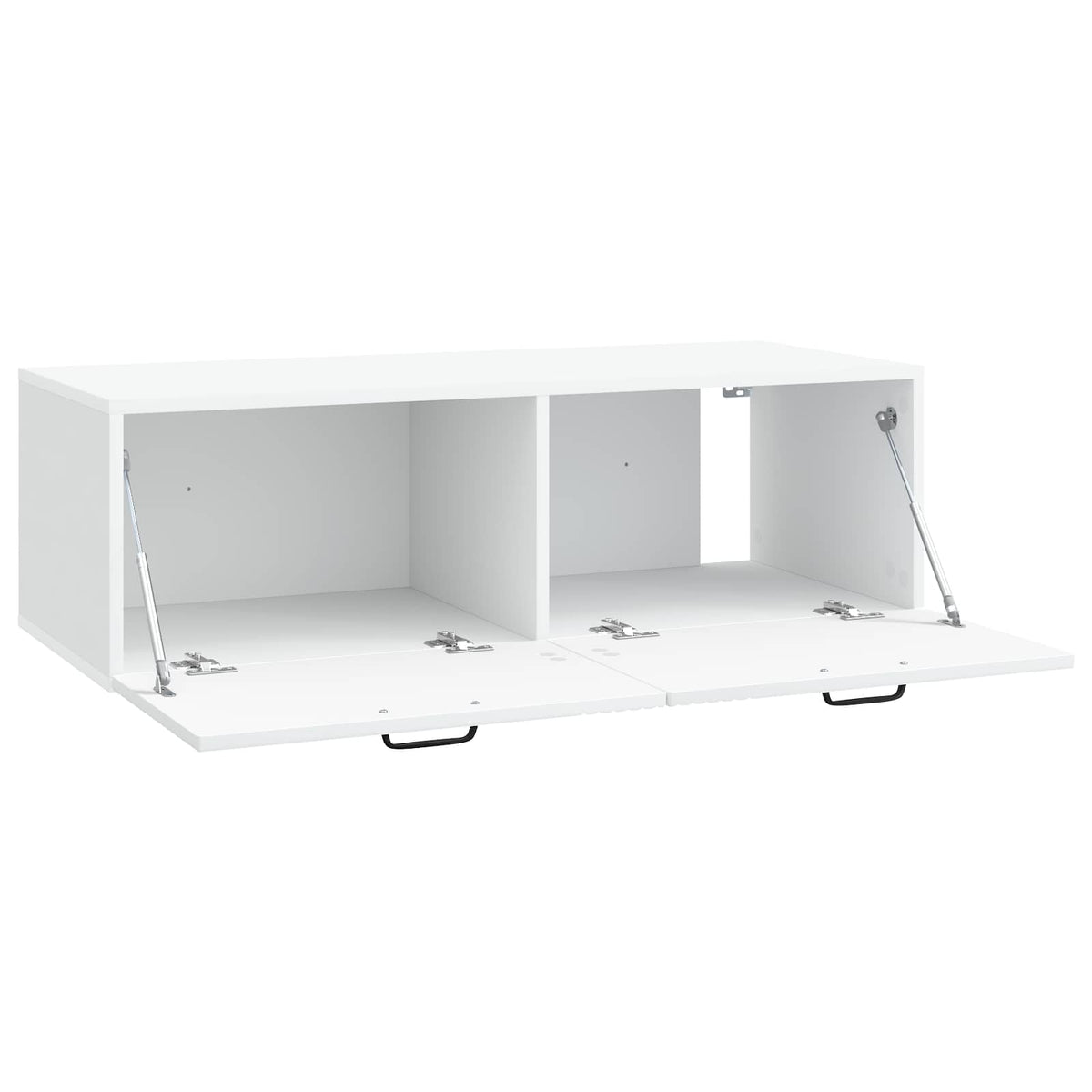 Wandmontierter TV-Schrank Weiß 98 x 41 x 30 cm Holzwerkstoff