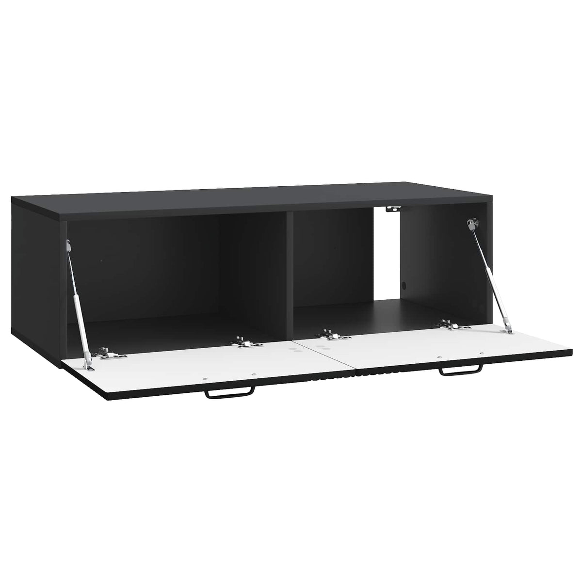 Wandmontierter TV-Schrank Schwarz 98 x 41 x 30 cm Holzwerkstoff