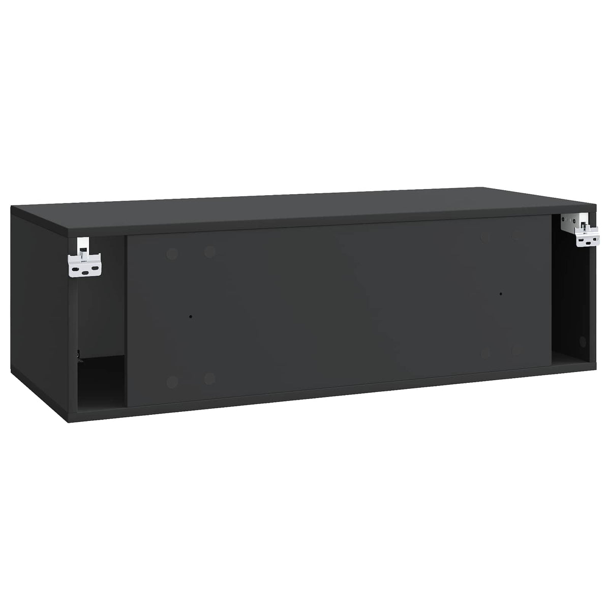 Wandmontierter TV-Schrank Schwarz 98 x 41 x 30 cm Holzwerkstoff