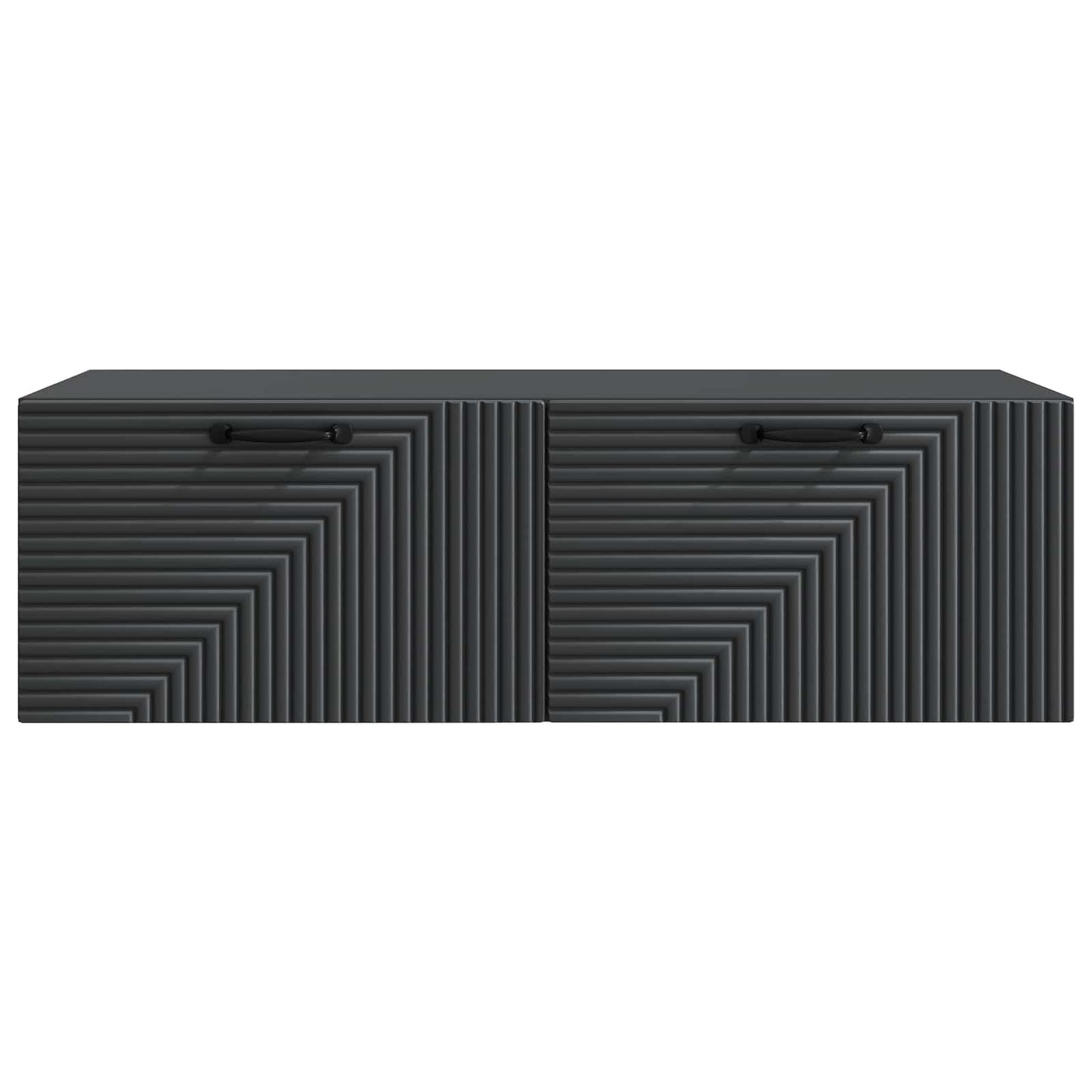 Wandmontierter TV-Schrank Schwarz 98 x 41 x 30 cm Holzwerkstoff