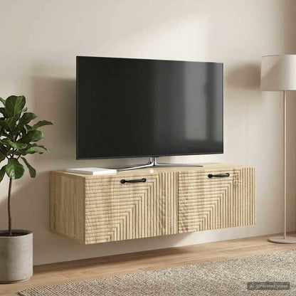 Wandmontierter TV-Schrank Sonoma-Eiche 98 x 41 x 30 cm