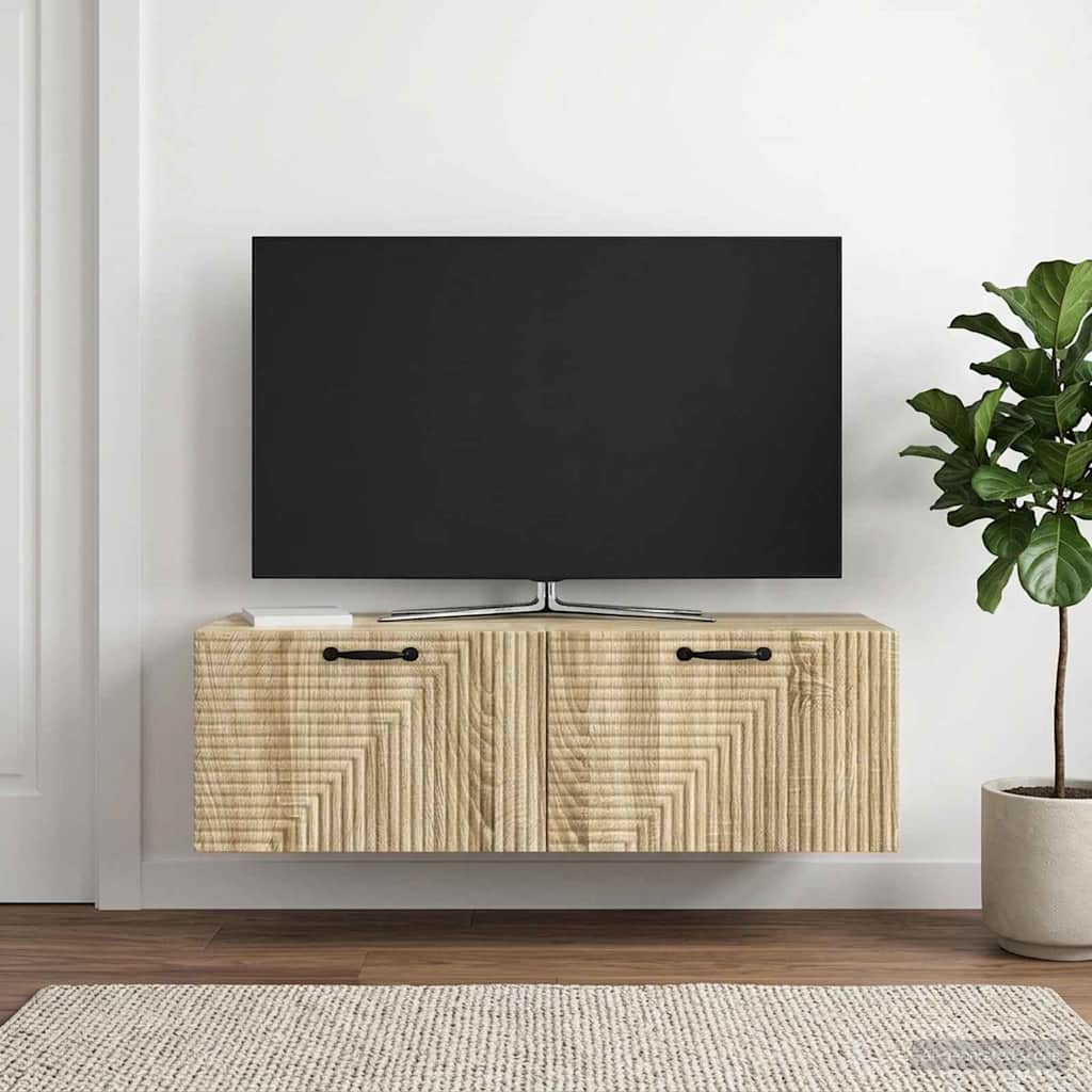 Wandmontierter TV-Schrank Sonoma-Eiche 98 x 41 x 30 cm