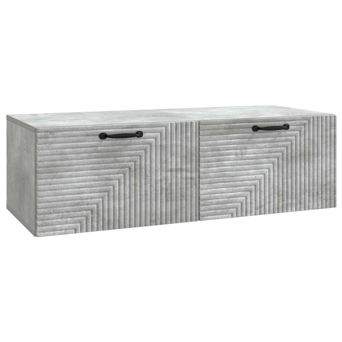 Wandmontierter TV-Schrank Betongrau 98 x 41 x 30 cm