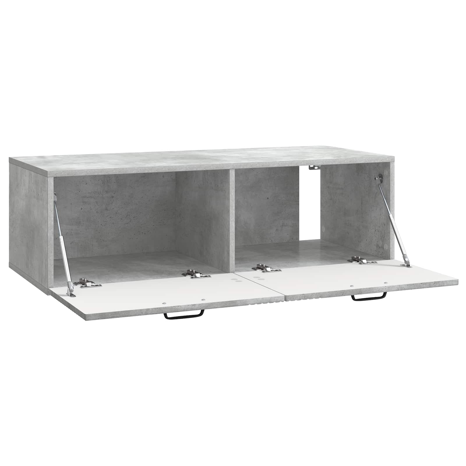 Wandmontierter TV-Schrank Betongrau 98 x 41 x 30 cm