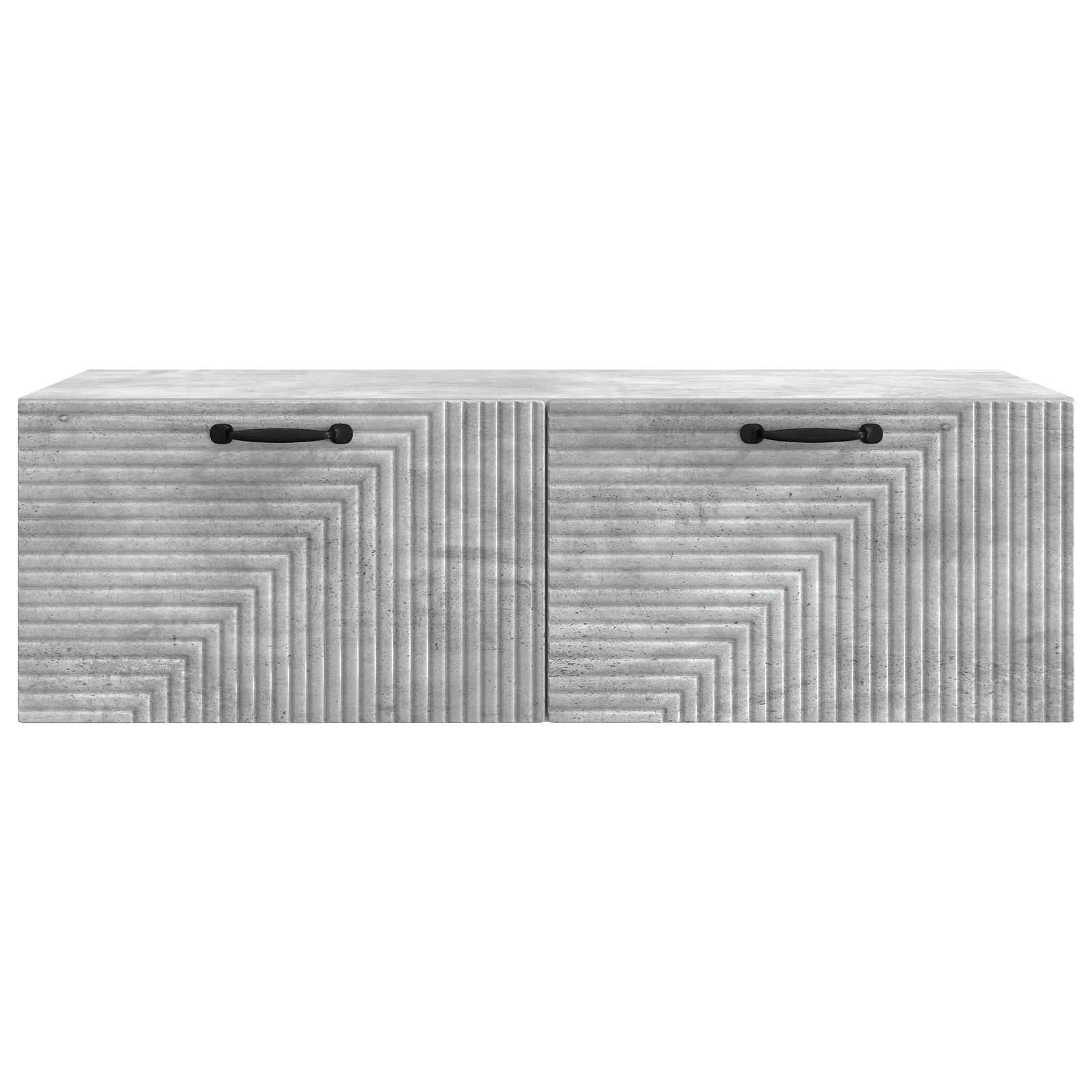 Wandmontierter TV-Schrank Betongrau 98 x 41 x 30 cm