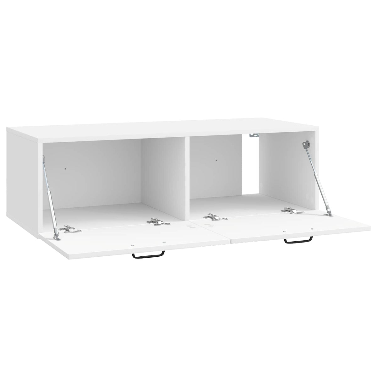 Wandmontierter TV-Schrank Hochglanz Weiß 98 x 41 x 30 cm