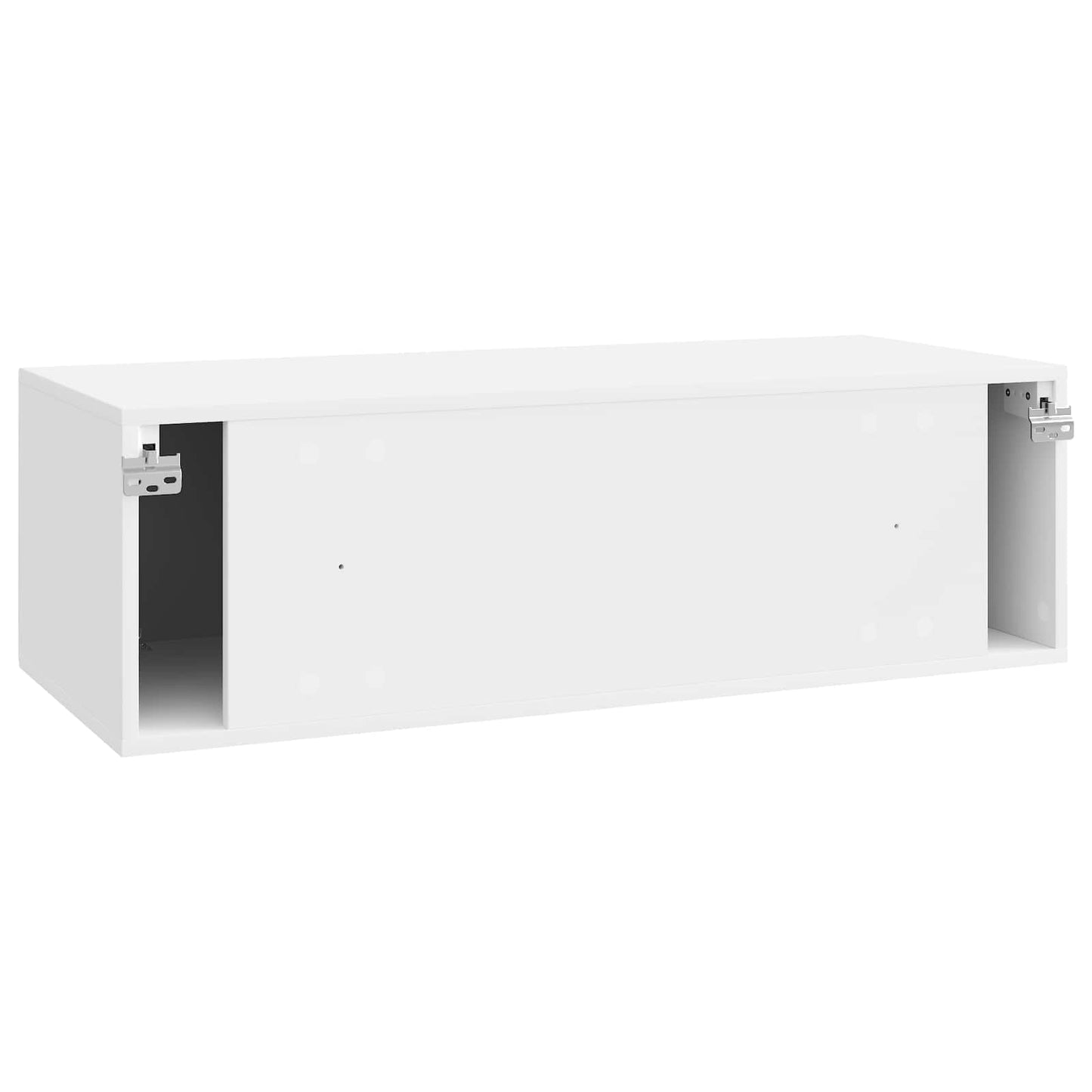 Wandmontierter TV-Schrank Hochglanz Weiß 98 x 41 x 30 cm