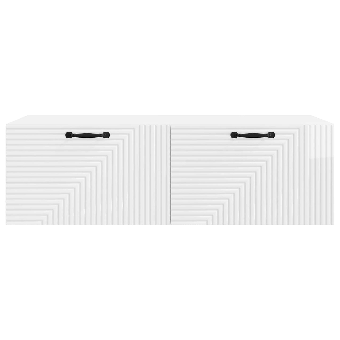 Wandmontierter TV-Schrank Hochglanz Weiß 98 x 41 x 30 cm