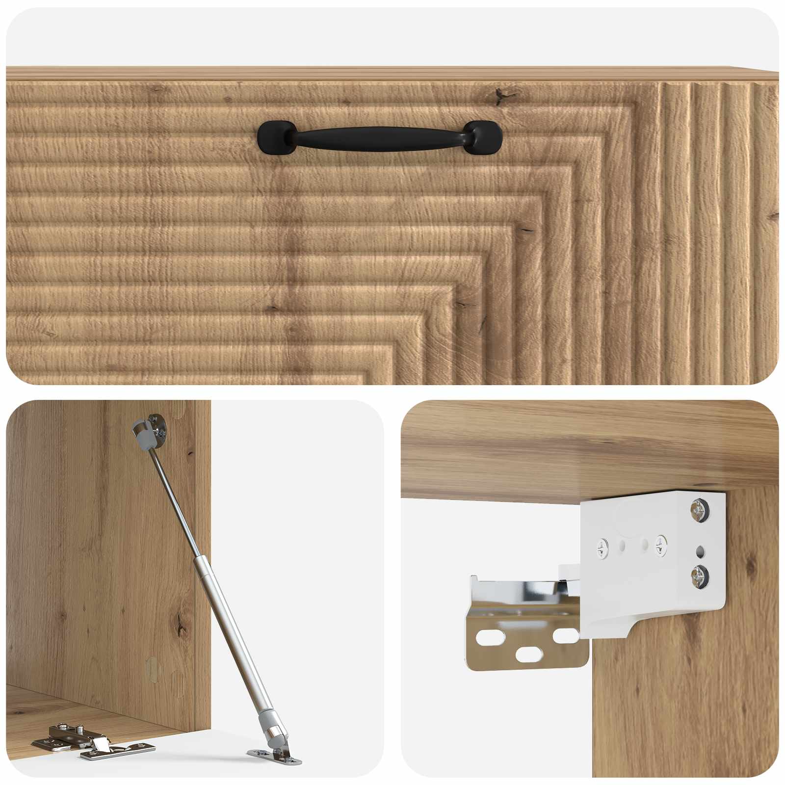 Wandmontierter TV-Schrank 98 x 41 x 30 cm Artisan-Eiche