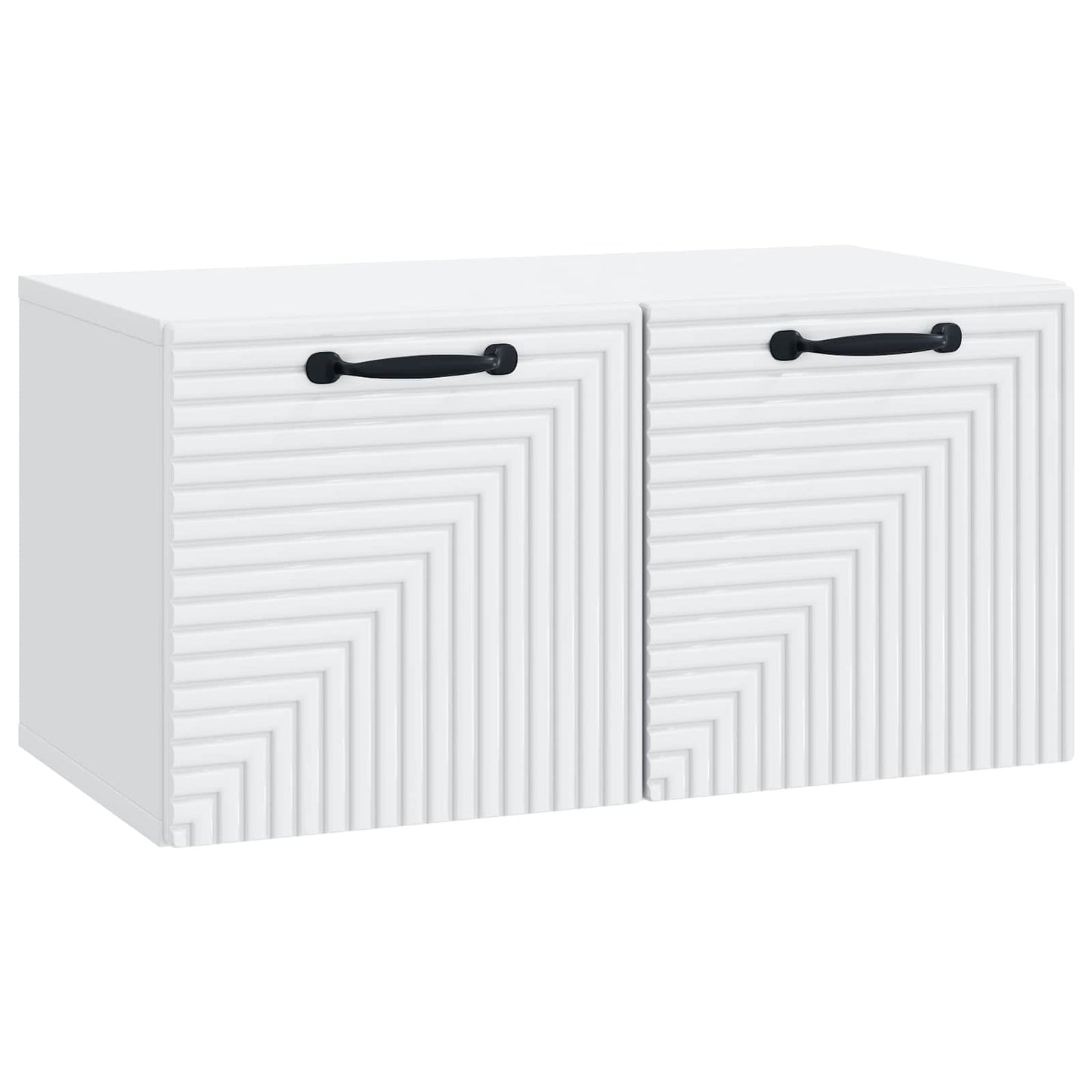 Wandmontierter TV-Schrank Weiß 59,5 x 31 x 30 cm Holzwerkstoff