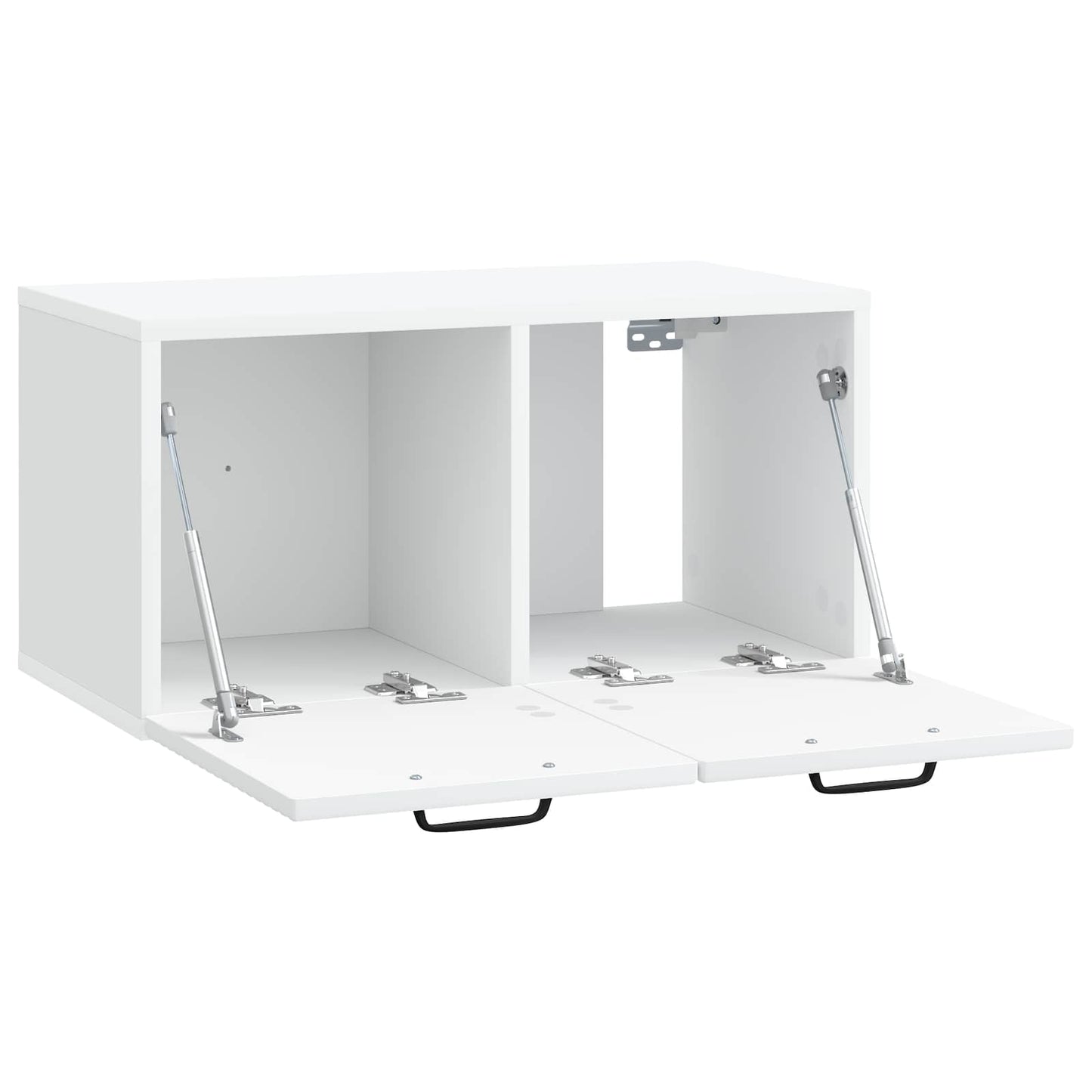 Wandmontierter TV-Schrank Weiß 59,5 x 31 x 30 cm Holzwerkstoff