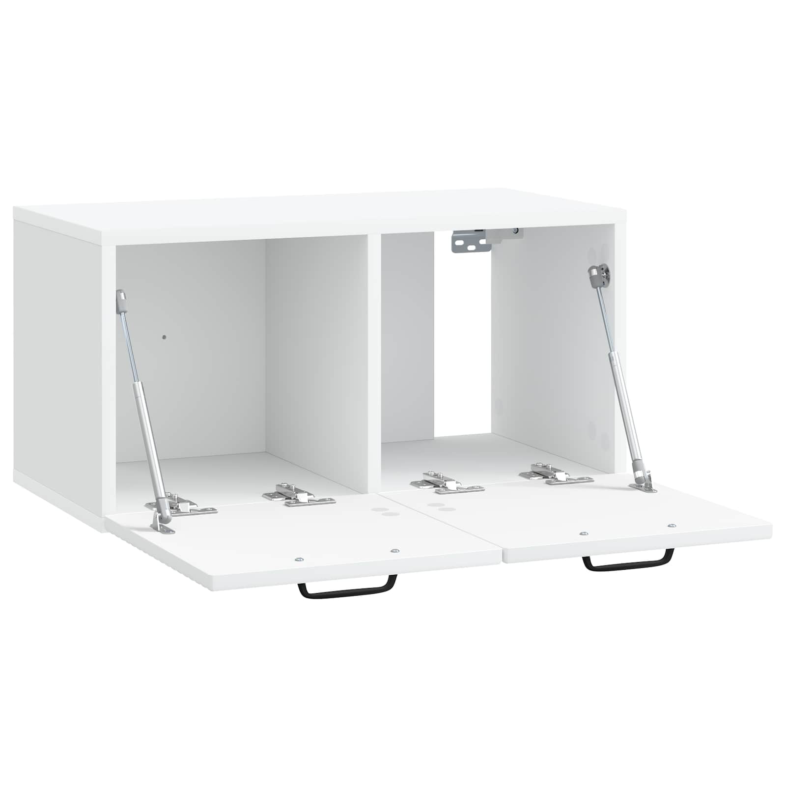 Wandmontierter TV-Schrank Weiß 59,5 x 31 x 30 cm Holzwerkstoff