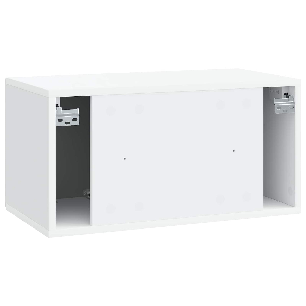 Wandmontierter TV-Schrank Weiß 59,5 x 31 x 30 cm Holzwerkstoff