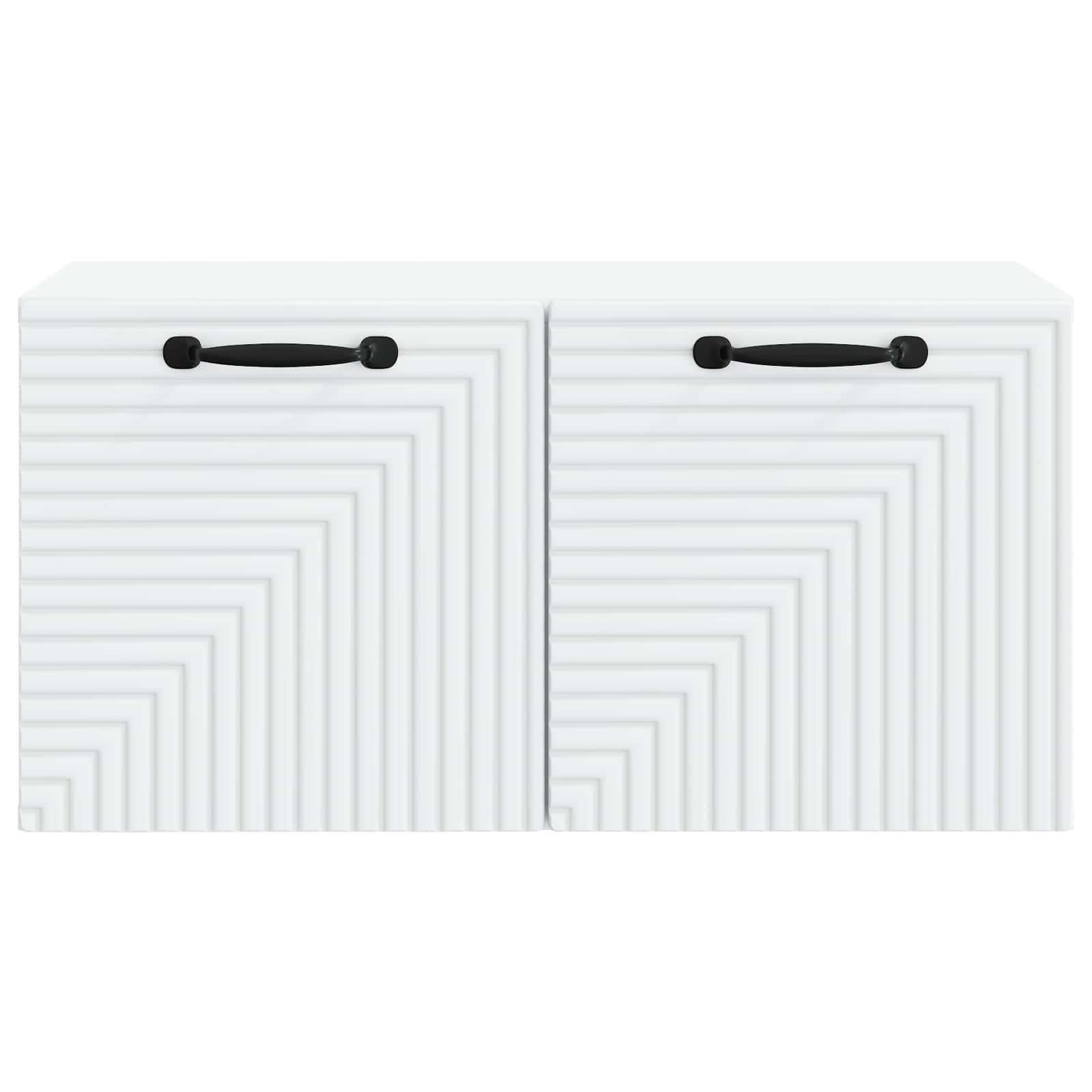 Wandmontierter TV-Schrank Weiß 59,5 x 31 x 30 cm Holzwerkstoff