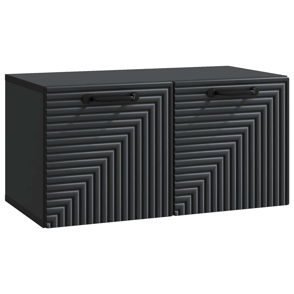 Wandmontierter TV-Schrank Schwarz 59,5 x 31 x 30 cm