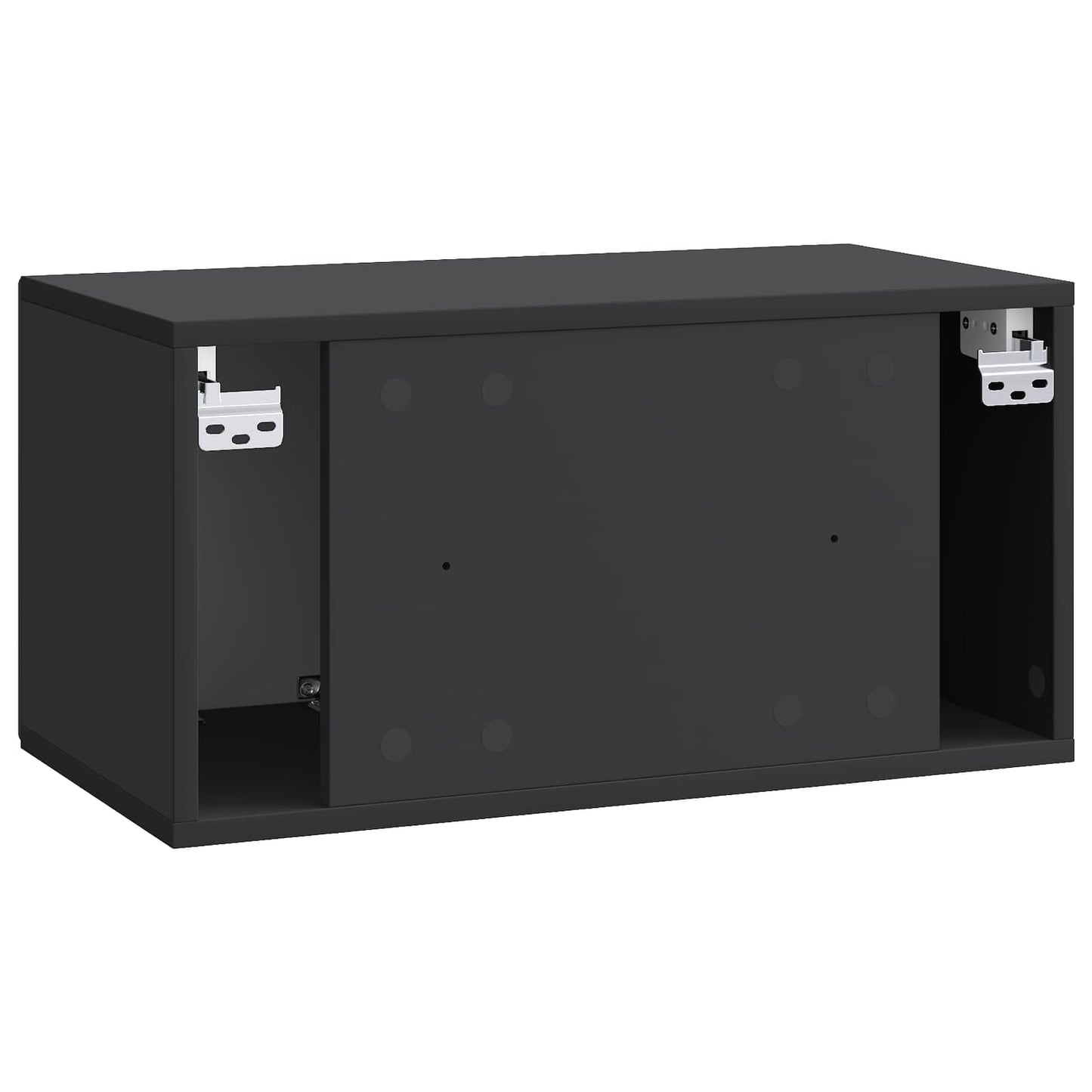 Wandmontierter TV-Schrank Schwarz 59,5 x 31 x 30 cm