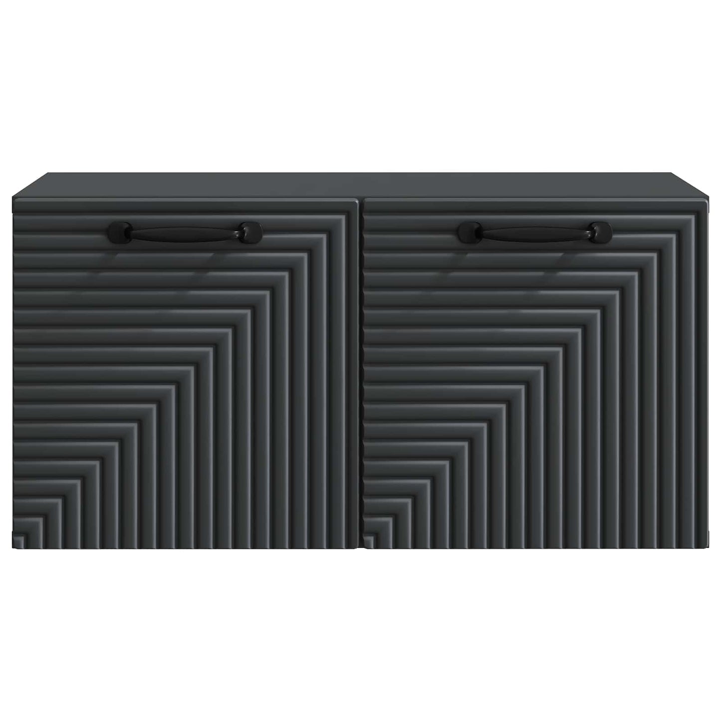 Wandmontierter TV-Schrank Schwarz 59,5 x 31 x 30 cm