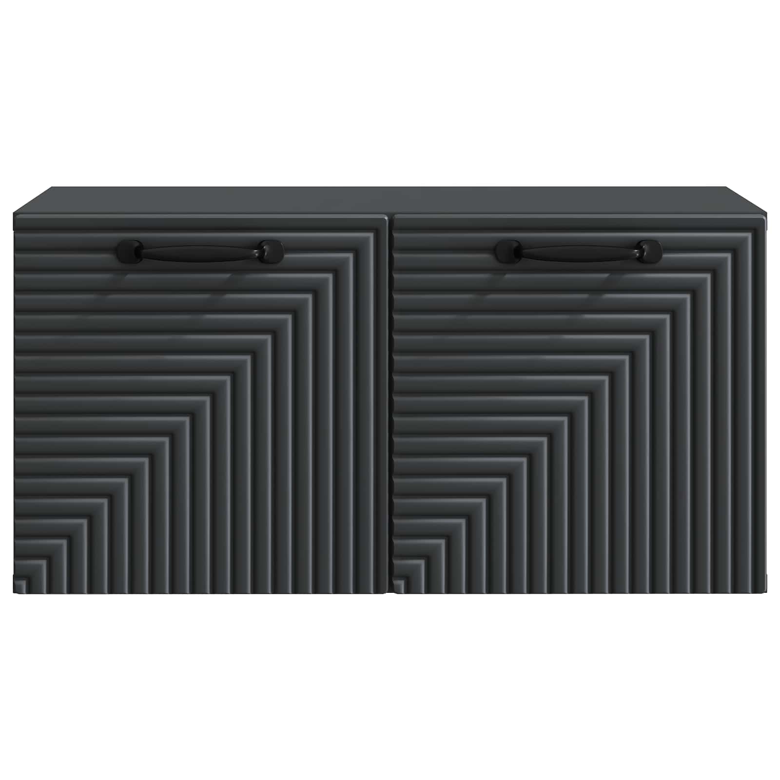 Wandmontierter TV-Schrank Schwarz 59,5 x 31 x 30 cm