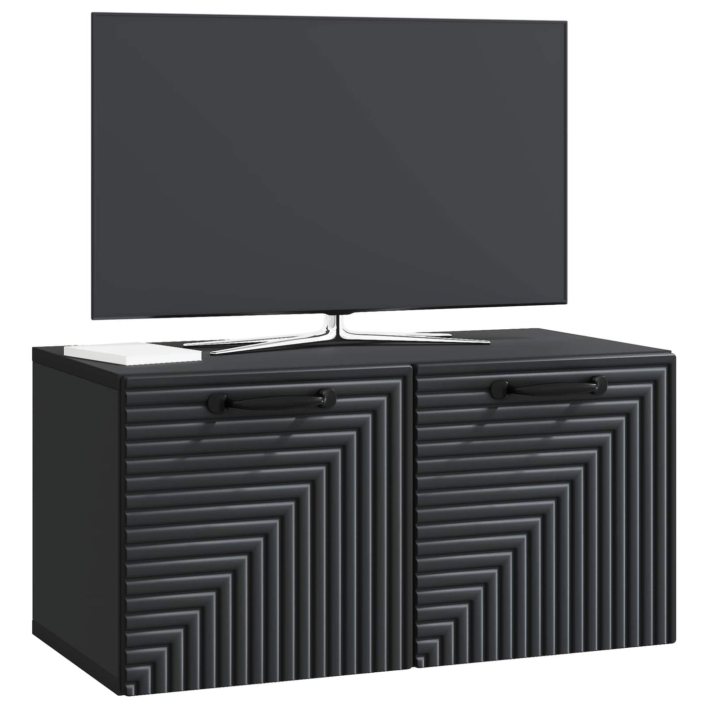 Wandmontierter TV-Schrank Schwarz 59,5 x 31 x 30 cm
