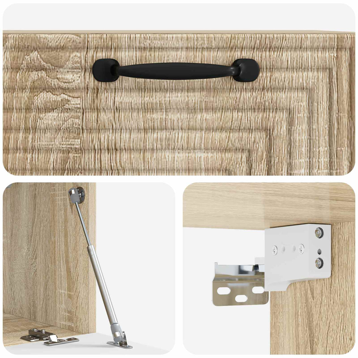 Wandmontierter TV-Schrank Sonoma-Eiche 59,5 x 31 x 30 cm