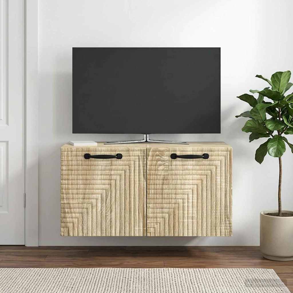 Wandmontierter TV-Schrank Sonoma-Eiche 59,5 x 31 x 30 cm