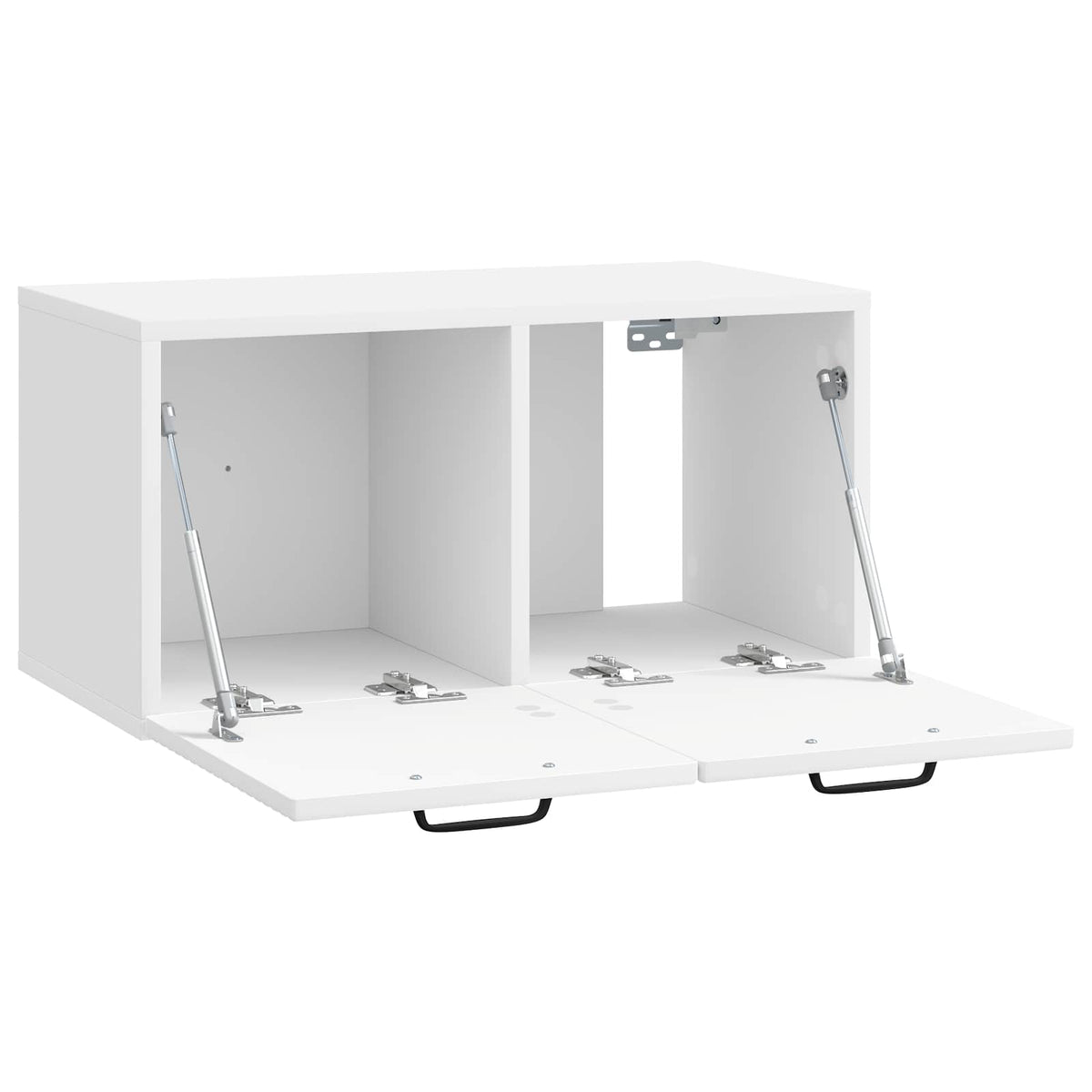 Wandmontierter TV-Schrank Hochglanz Weiß 59,5 x 31 x 30 cm