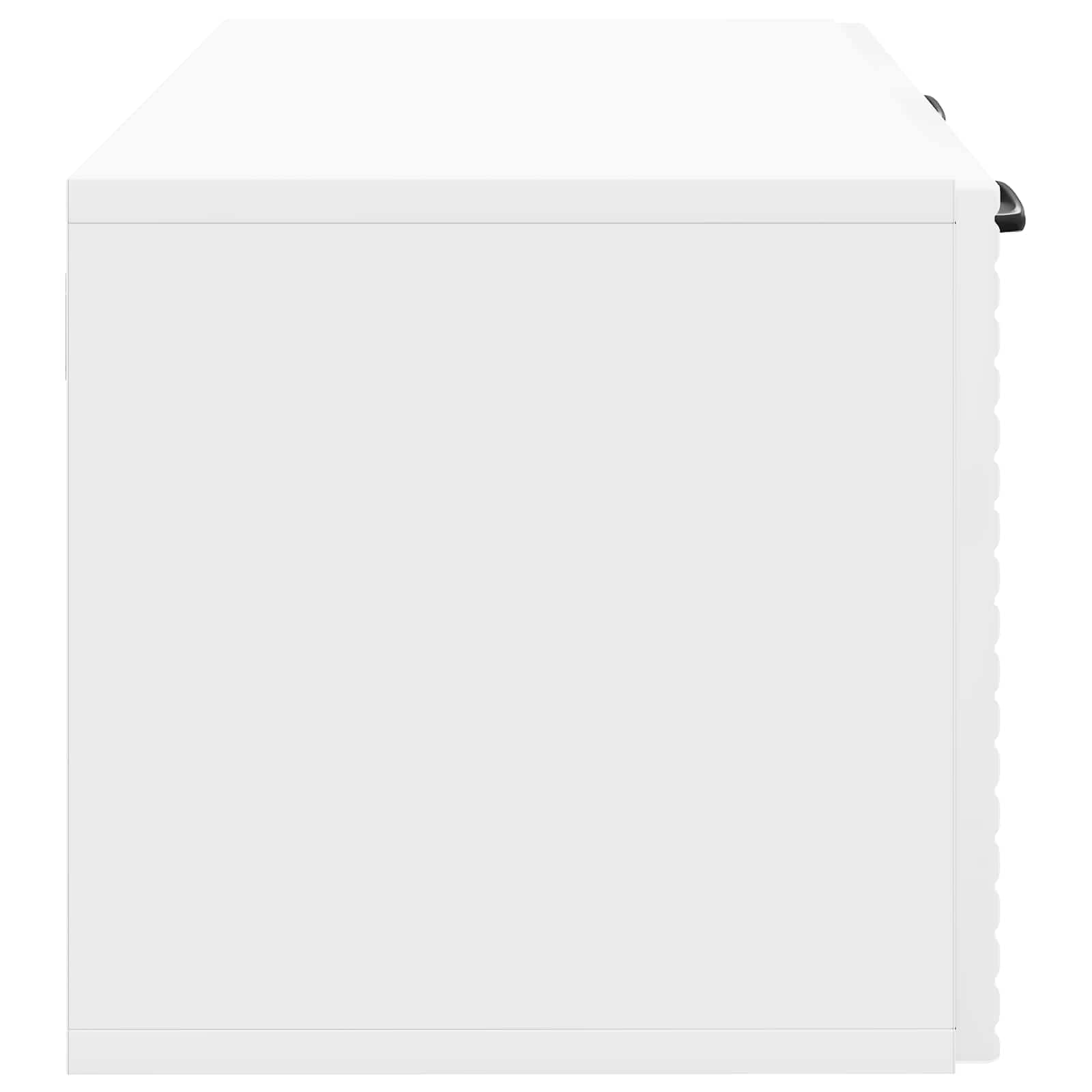 Wandmontierter TV-Schrank Hochglanz Weiß 59,5 x 31 x 30 cm
