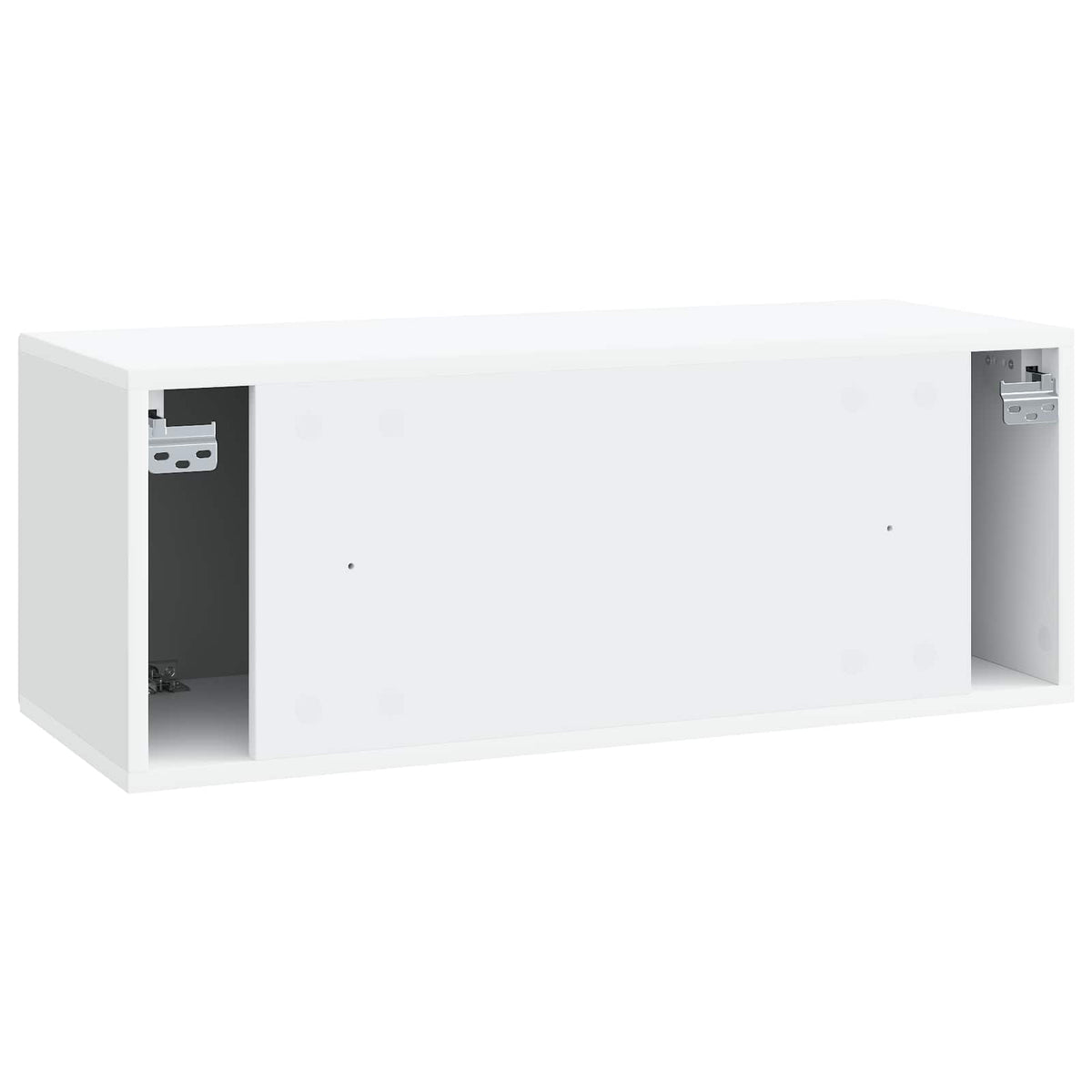 Wandmontierter TV-Schrank Weiß 78,5 x 31 x 30 cm Holzwerkstoff