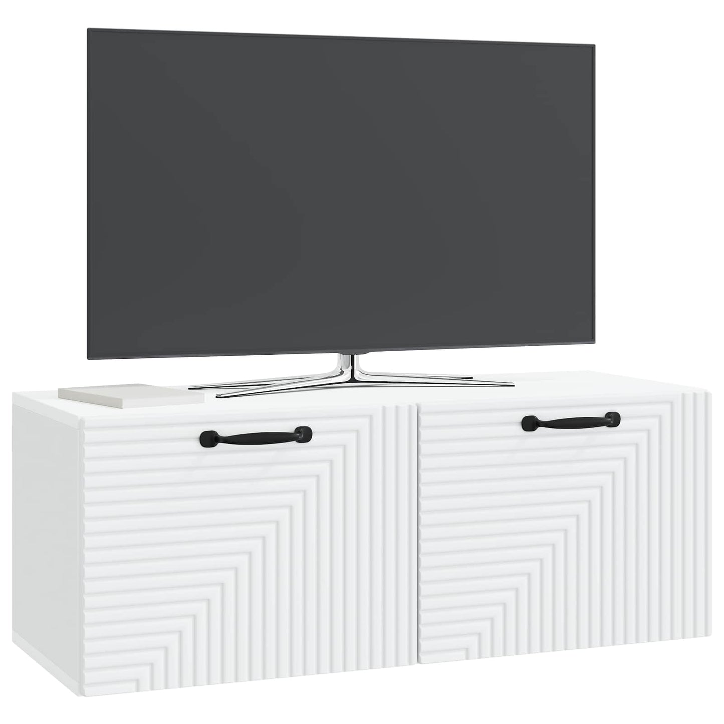 Wandmontierter TV-Schrank Weiß 78,5 x 31 x 30 cm Holzwerkstoff