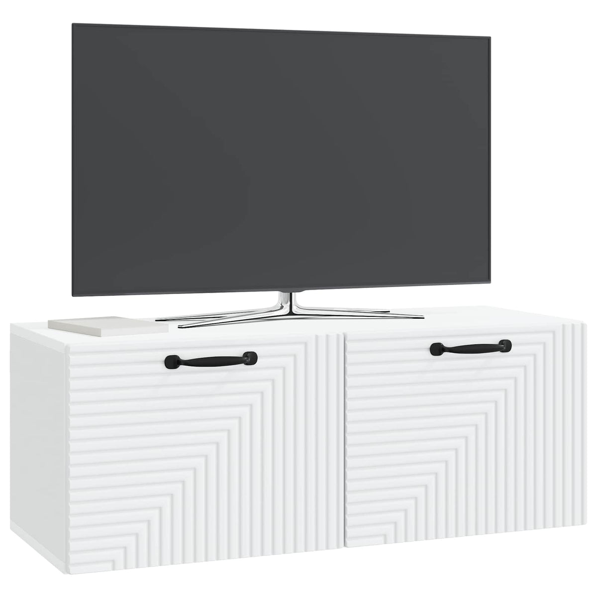 Wandmontierter TV-Schrank Weiß 78,5 x 31 x 30 cm Holzwerkstoff