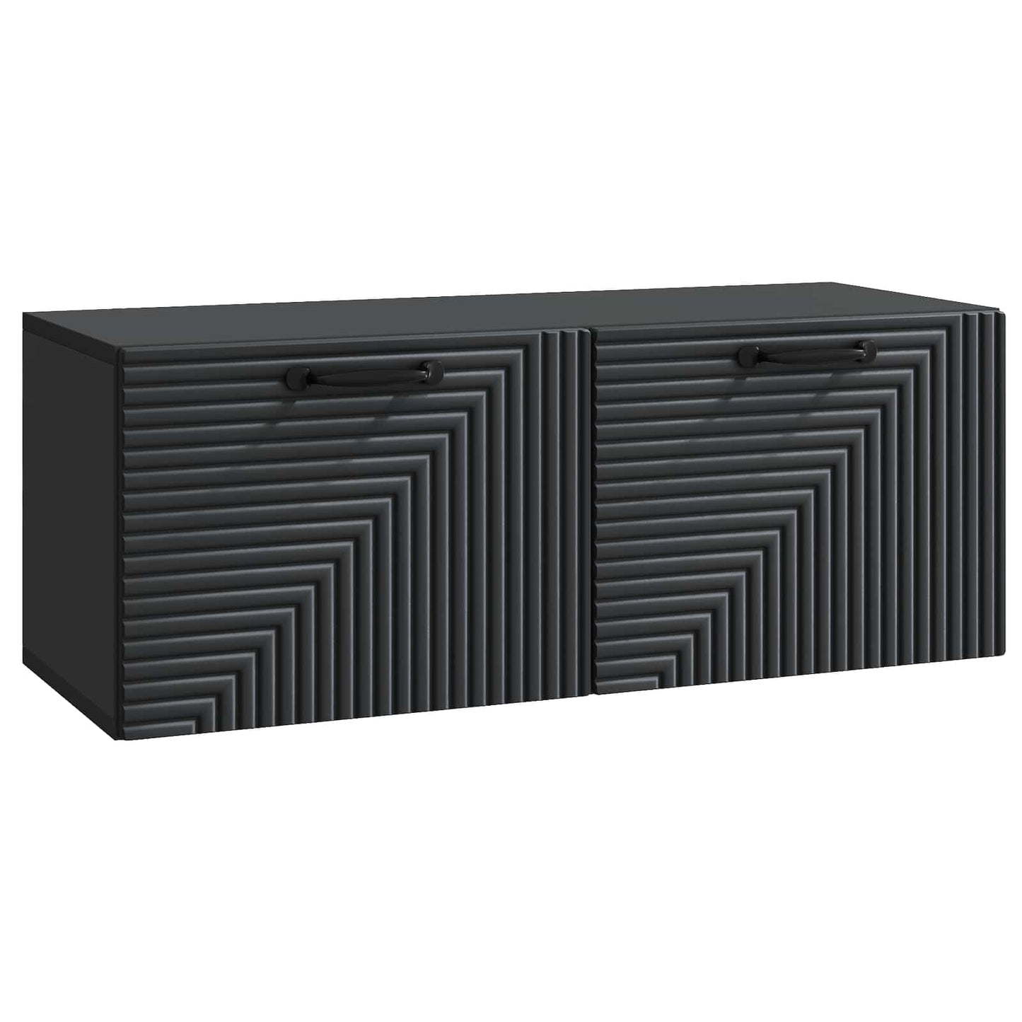 Wandmontierter TV-Schrank Schwarz 78,5 x 31 x 30 cm