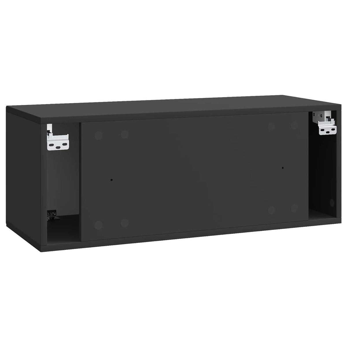 Wandmontierter TV-Schrank Schwarz 78,5 x 31 x 30 cm