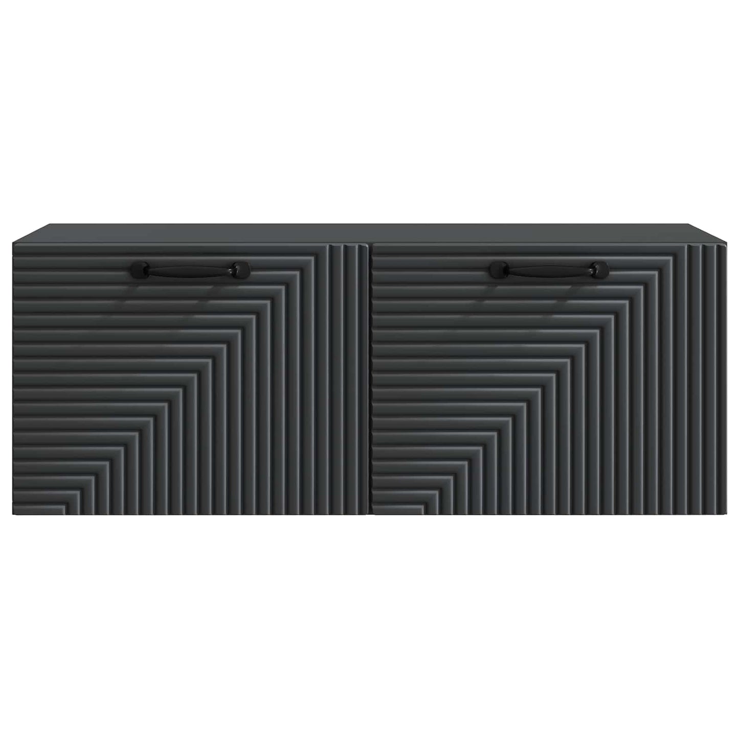 Wandmontierter TV-Schrank Schwarz 78,5 x 31 x 30 cm