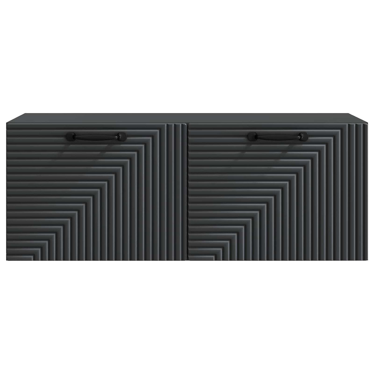 Wandmontierter TV-Schrank Schwarz 78,5 x 31 x 30 cm