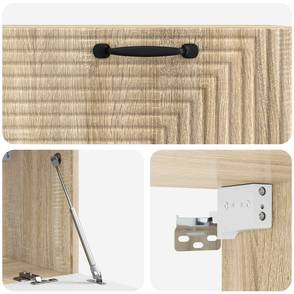 Wandmontierter TV-Schrank Sonoma-Eiche 78,5 x 31 x 30 cm