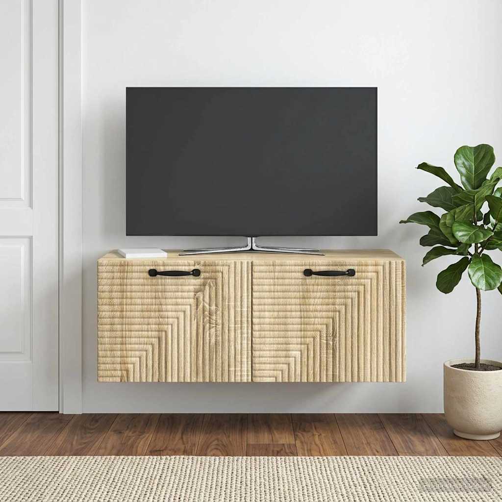 Wandmontierter TV-Schrank Sonoma-Eiche 78,5 x 31 x 30 cm