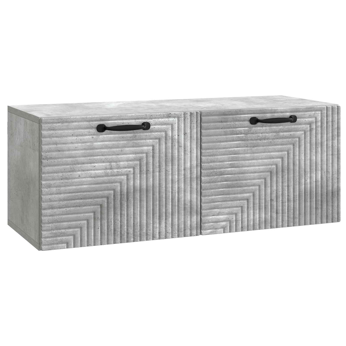 Wandmontierter TV-Schrank Betongrau 78,5 x 31 x 30 cm