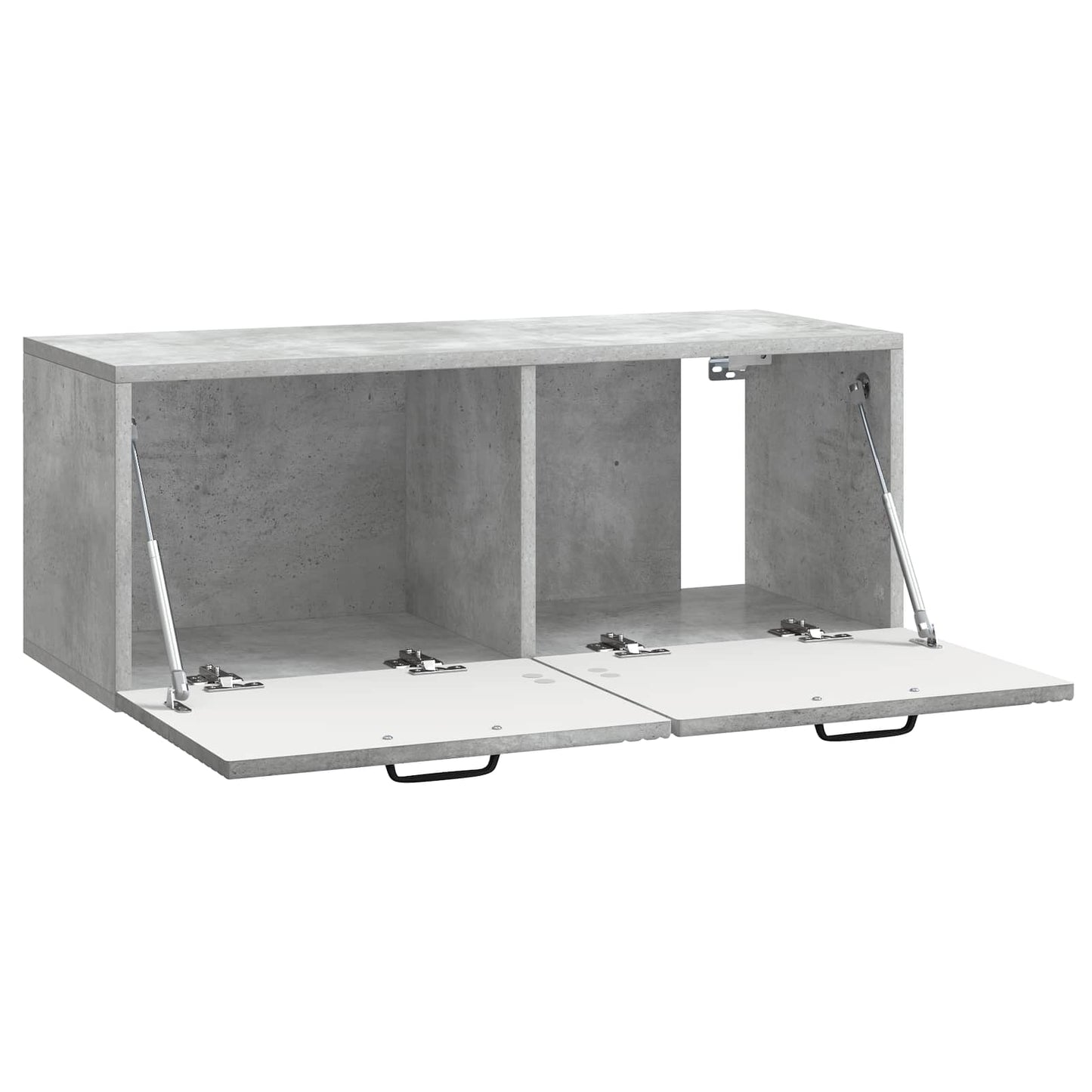 Wandmontierter TV-Schrank Betongrau 78,5 x 31 x 30 cm