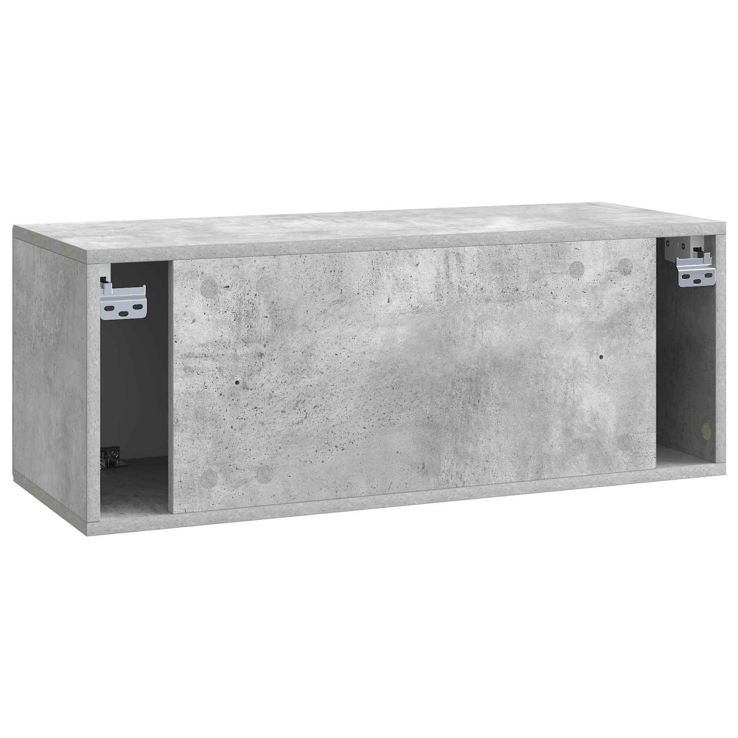 Wandmontierter TV-Schrank Betongrau 78,5 x 31 x 30 cm