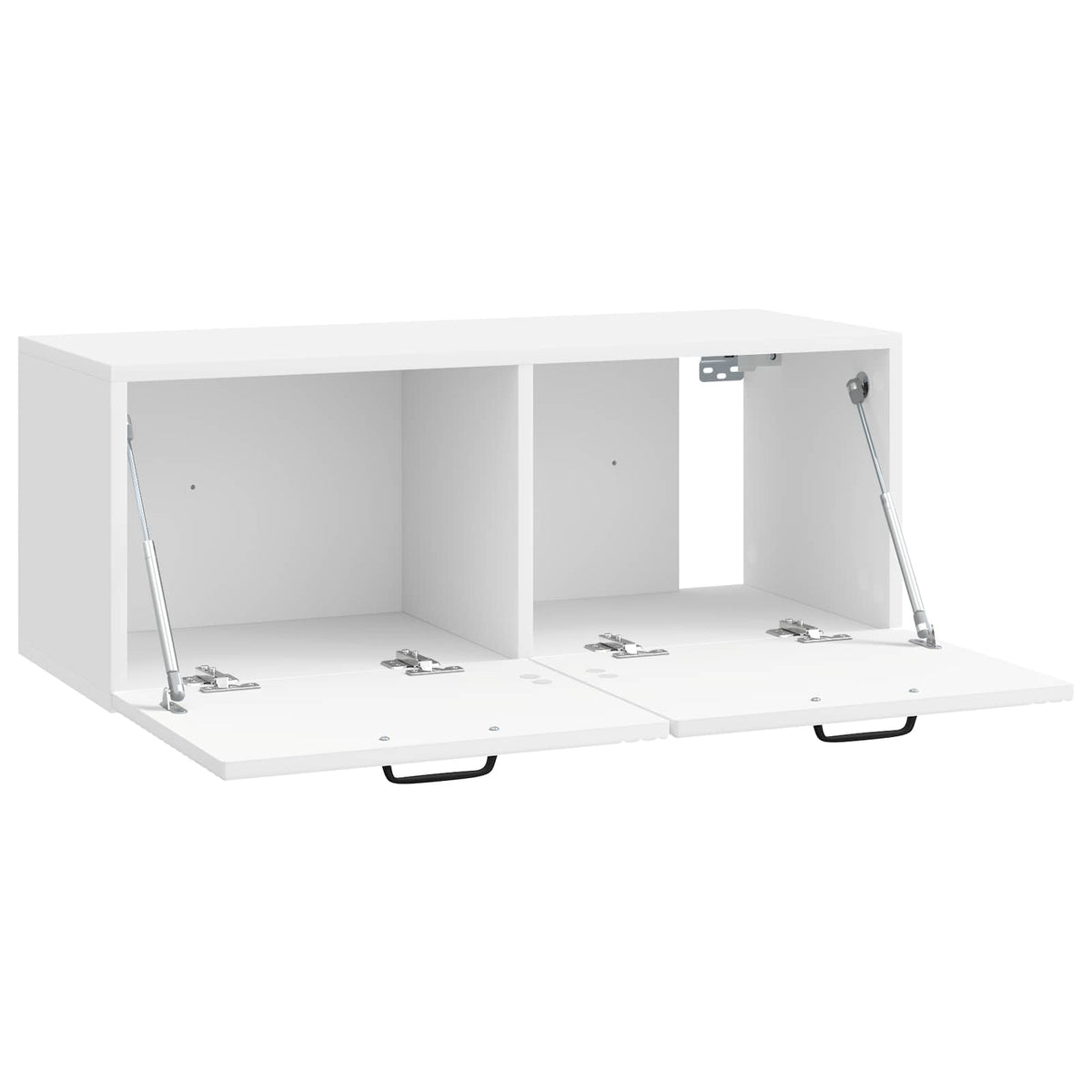 Wandmontierter TV-Schrank Hochglanz Weiß 78,5 x 31 x 30 cm