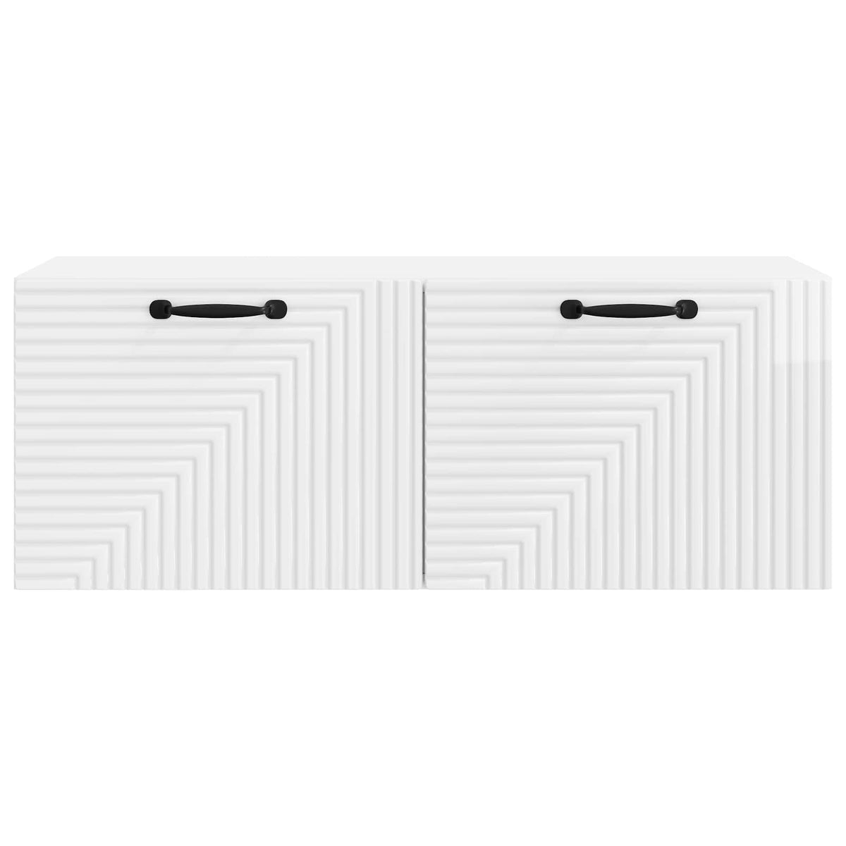 Wandmontierter TV-Schrank Hochglanz Weiß 78,5 x 31 x 30 cm