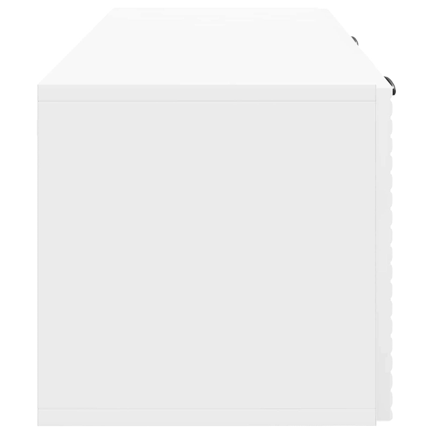 Wandmontierter TV-Schrank Hochglanz Weiß 78,5 x 31 x 30 cm