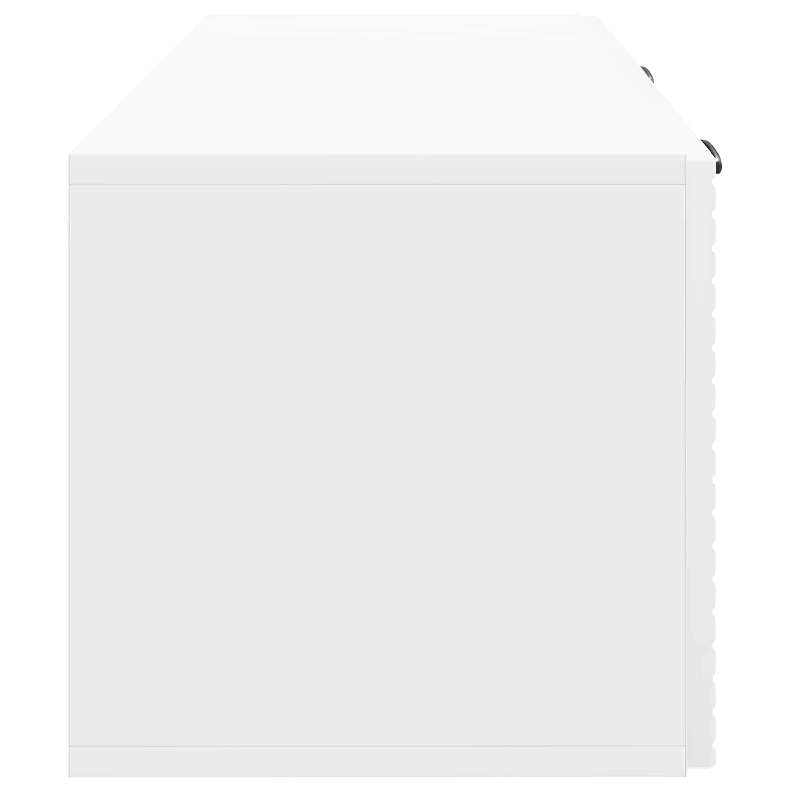 Wandmontierter TV-Schrank Hochglanz Weiß 78,5 x 31 x 30 cm