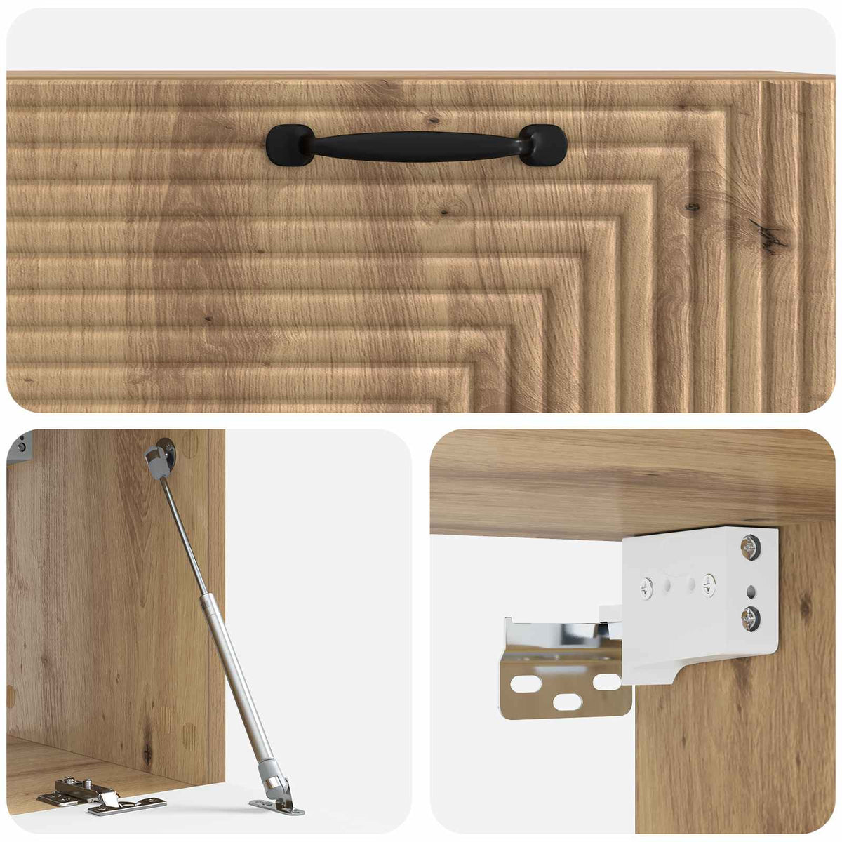 Wandmontierter TV-Schrank 78,5 x 31 x 30 cm Artisan-Eiche