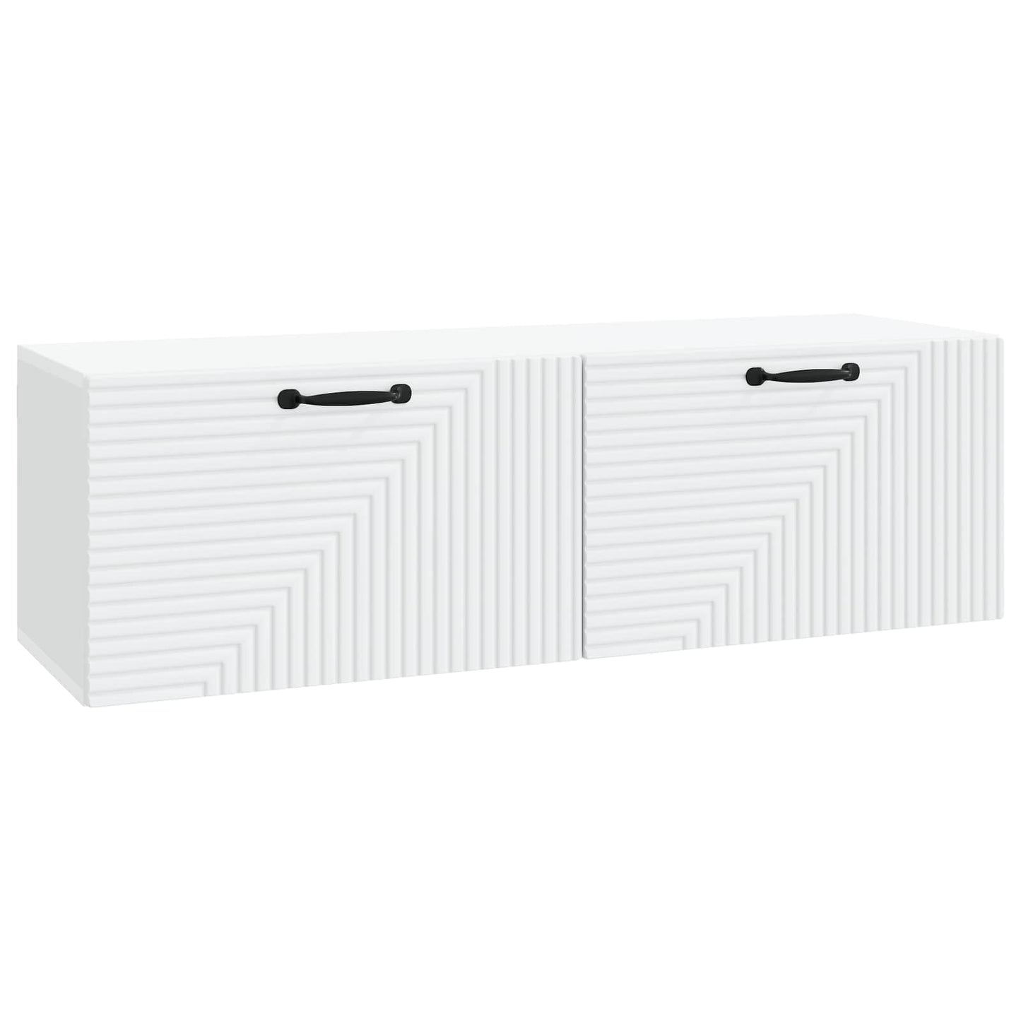 Wandmontierter TV-Schrank Weiß 98 x 31 x 30 cm Holzwerkstoff