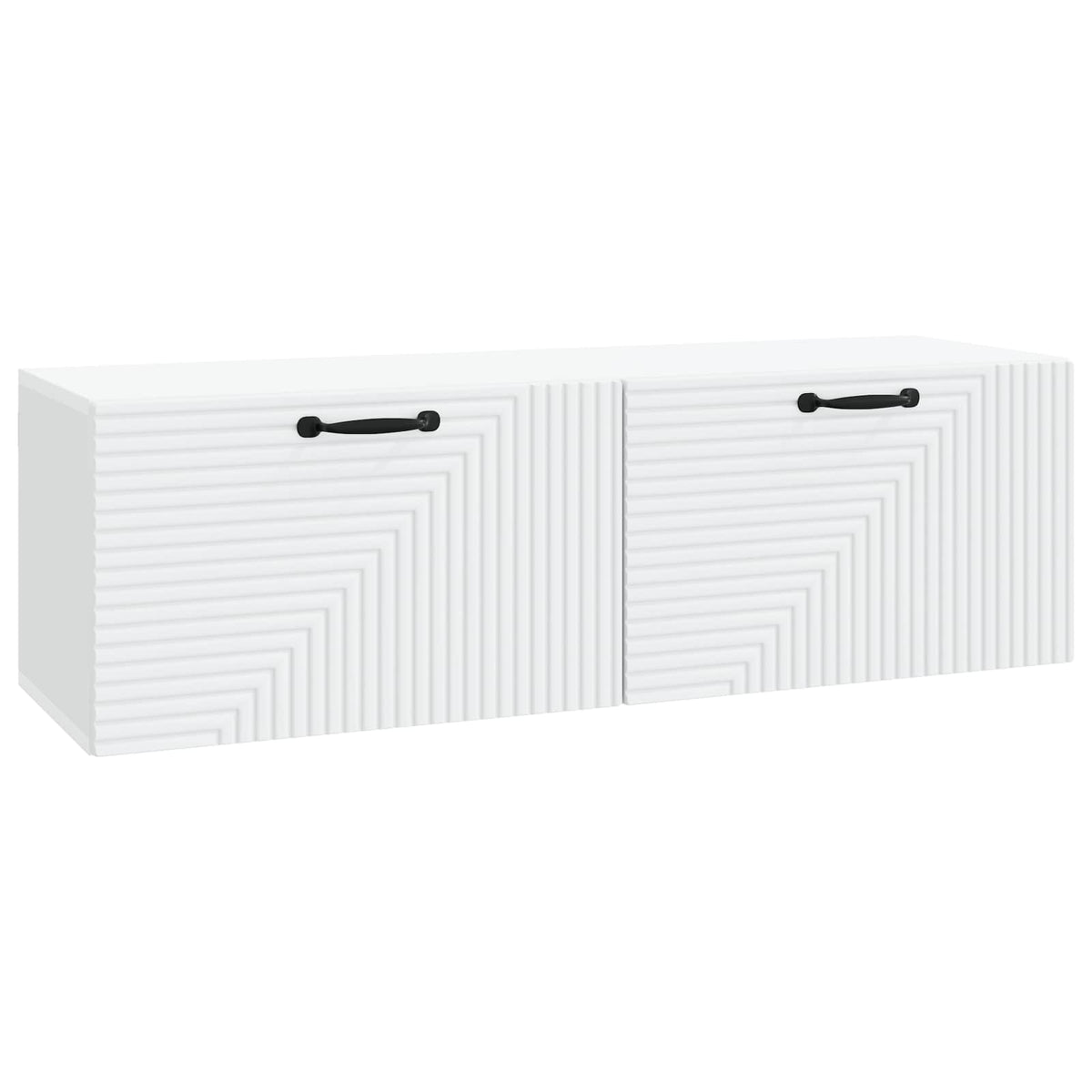 Wandmontierter TV-Schrank Weiß 98 x 31 x 30 cm Holzwerkstoff